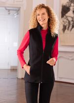 Sweatvest met ritssluiting over de volledige lengte 