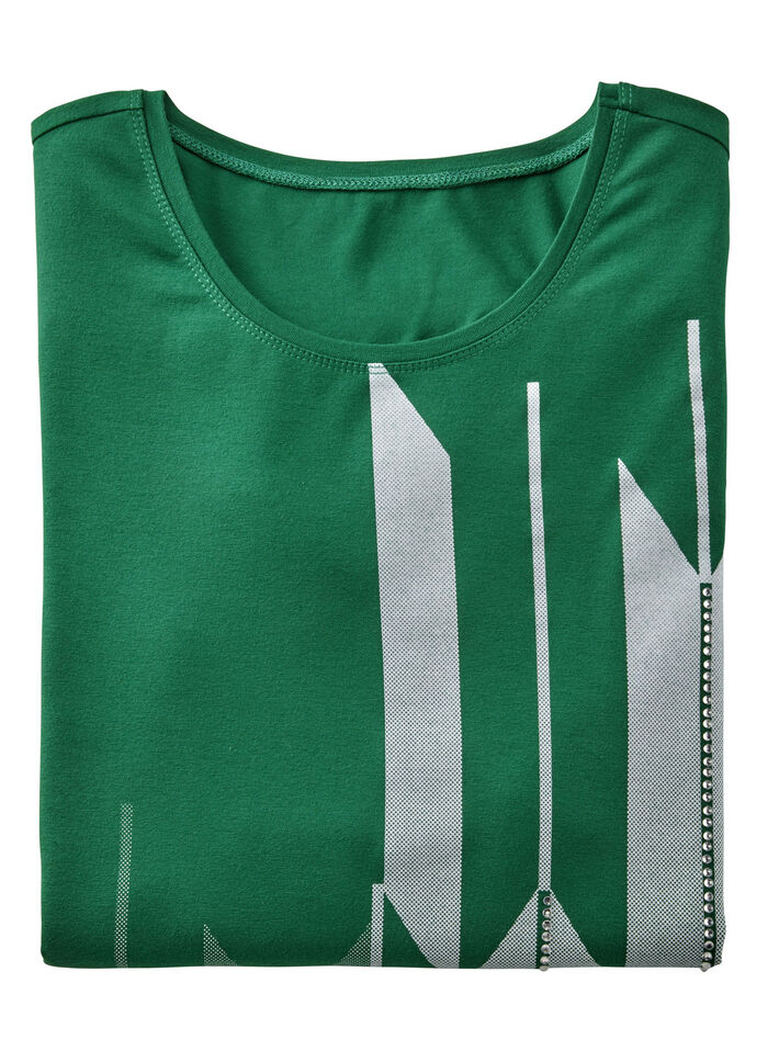 Shirt met contrastprint 