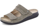 Mubb muiltjes met stijlvolle bies TAUPE