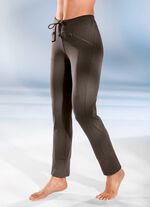 Broek met comfortabele elastische tailleband BRUIN