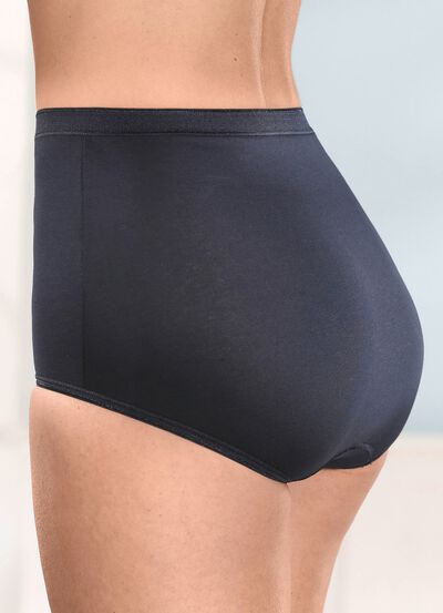 brio lingerie vijf-pack slips met subtiele glanzende afwerkingen 