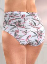 Verpakking met vier slips met bloemetjesdessin 