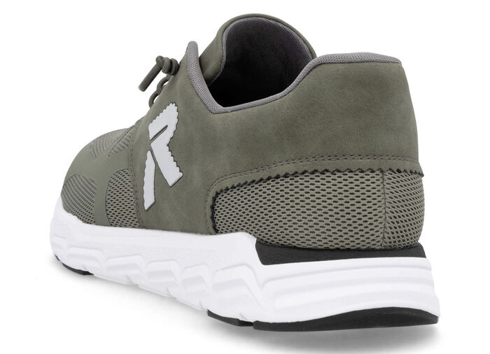Rieker sneakers met elastische decoratieve vetersluiting OLIJFGROEN