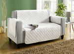 Bank- en fauteuilbeschermers met antisliplaag BEIGE