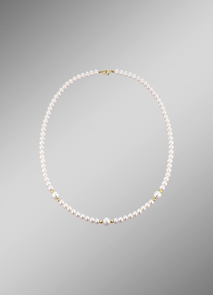 Halsketting met gekweekte zoetwaterparels 