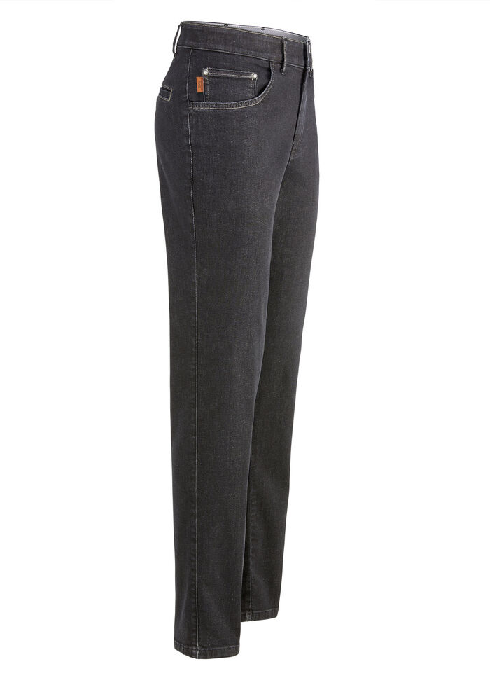 "Francesco Botti" jeans met elastische tailleband in 3 kleuren ANTHRAZIT