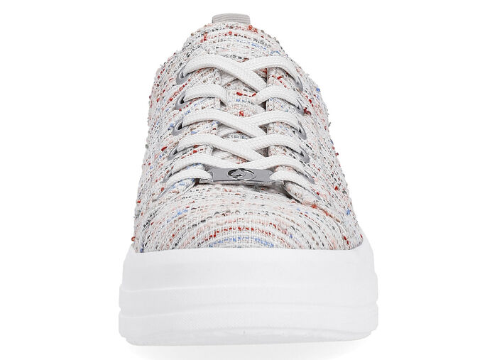 Remonte sneakers gemaakt van effectief gestructureerd textielmateriaal WIT-MULTICOLOR