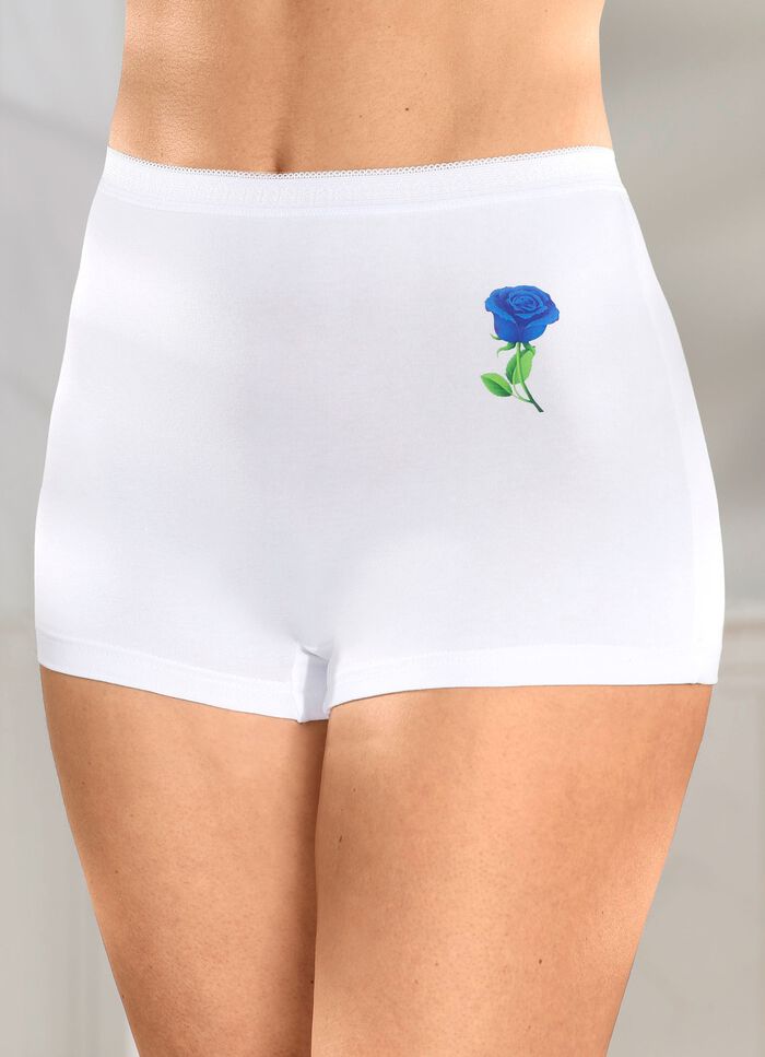 Vierpack broeken met bloemenmotief 