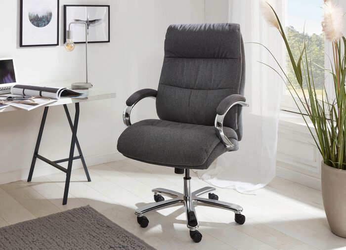 Comfortabele directiestoel GRIJS