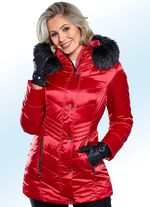 Jas met kunstbontkraag 