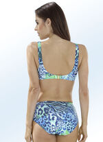 Bikini met uitneembare zachte cups en kleurrijk printdesign 