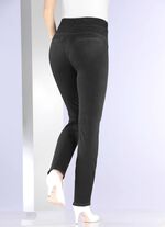 Jersey broek in denim-look 