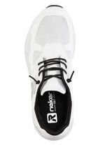 Rieker sneaker gemaakt van gedeeltelijk gecoat mesh-materiaal WIT
