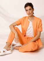 Sweatjack met geribbelde manchetten 