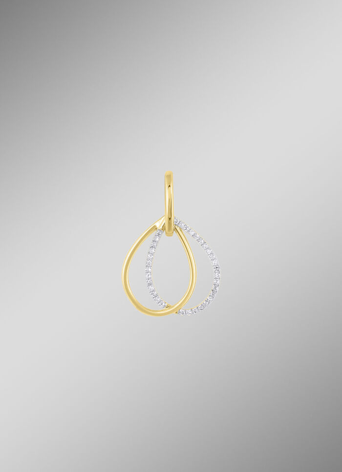 Elegante hanger met 34 diamanten 