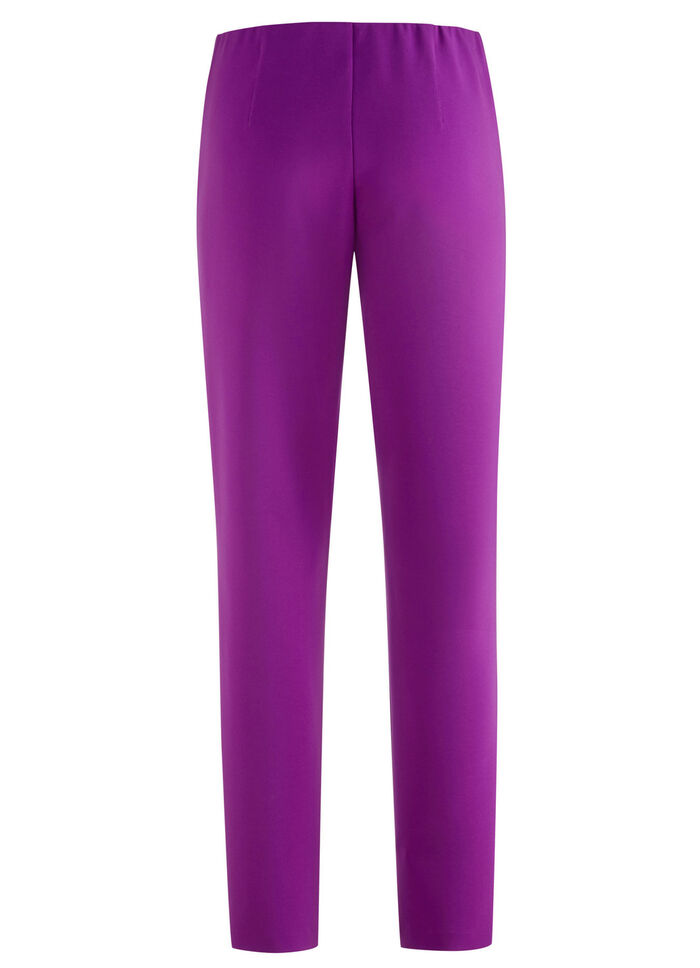 Enkellange broek met een getailleerde tailleband FUCHSIA