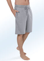 Set met twee pyjama- en vrijetijdsbroeken, knielang 1X ZWART, 1X LICHTGRIJS GEMÊLEERD