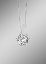 Solitaire-kettinghanger met briljant 