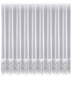 Bloemenvenstervitrage met universele railband 