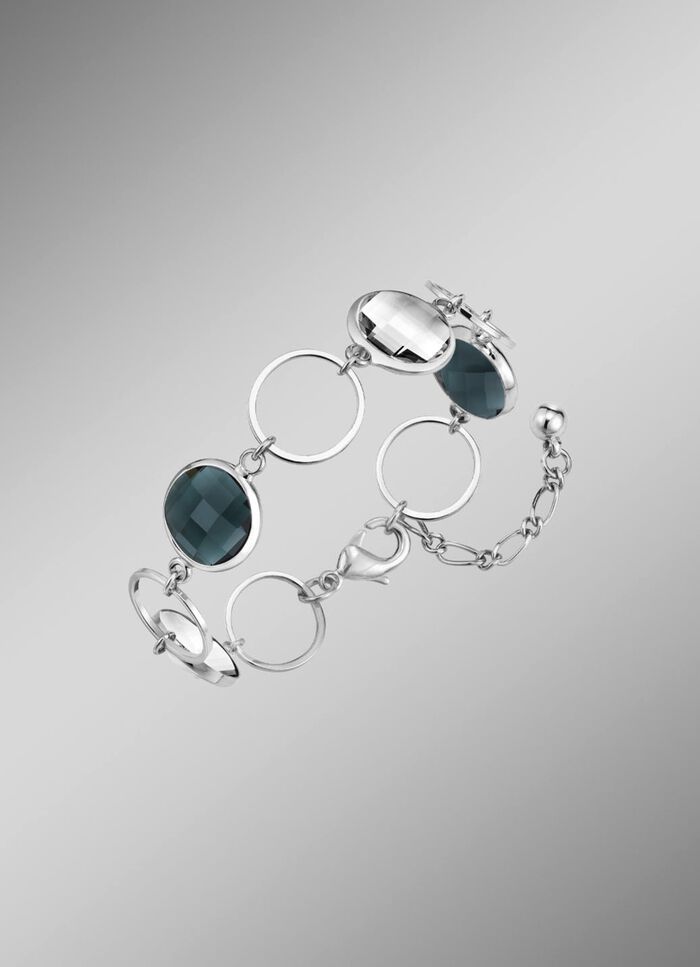 Sieradenset, 3-delig, met kristalstenen 