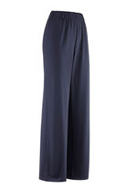 Broek in modieuze palazzo-vorm RIET GEMÊLEERD