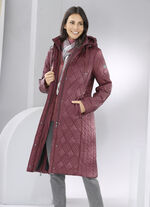 Jas met interessante quilting KASTANJE