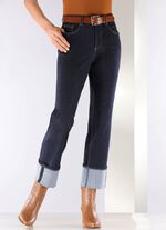 Magische jeans met oprolbare manchetten 
