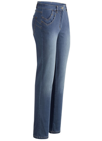 Jeans met een slimme zakoplossing 