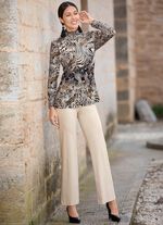 Broek in modieuze palazzo-vorm 