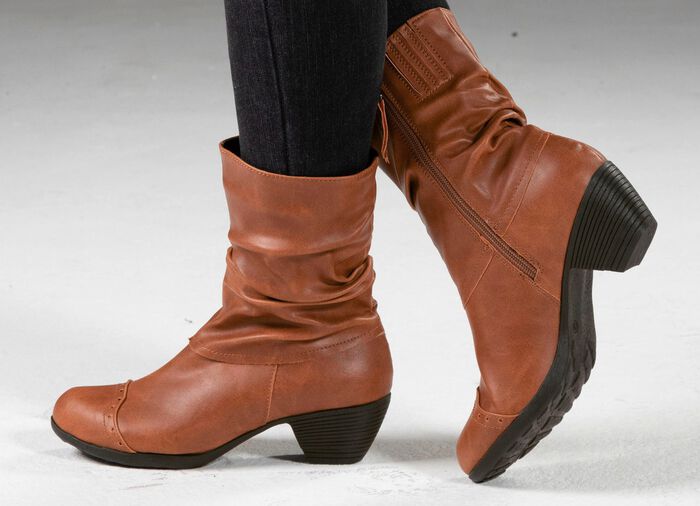 Andrea Conti, modieuze dames enkellaarsjes, winterschoenen, met rits 