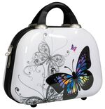 Beautycase Butterfly met verdeeld binnenvak 