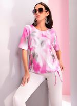 Shirt met sierstenen versiering 