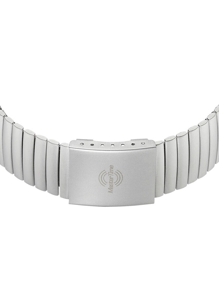Master Time radiogestuurd herenhorloge met roestvrijstalen band 