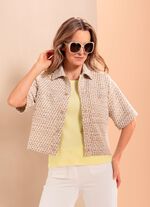 Blazer met glittereffecten 