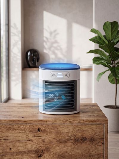 Compacte luchtkoeler, 3-in-1 
