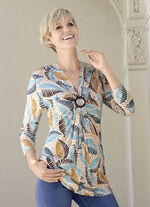 Lang shirt met 3/4 mouwen 