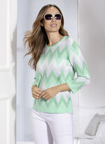 Trui met luxueus jacquarddessin 