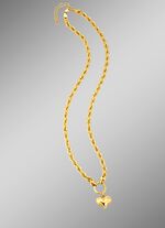 Koordketting met harthanger 