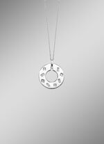 Tijdloos mooie hanger met sprankelende synthetische zirkonia!