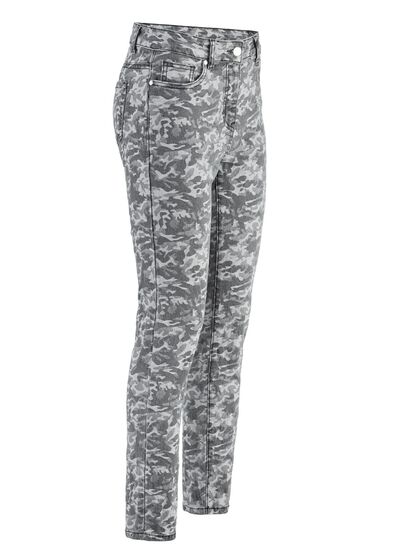Jeans met camouflageprint 