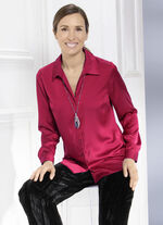 Blouse met aparte kraagoplossing BORDEAUX