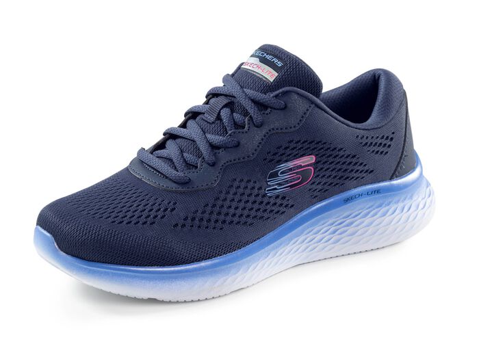 SKECHERS, sportieve damessneakers, gemaakt van mesh materiaal DONKERBLAUW