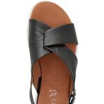 Caprice sandaal van nappaleer ZWART