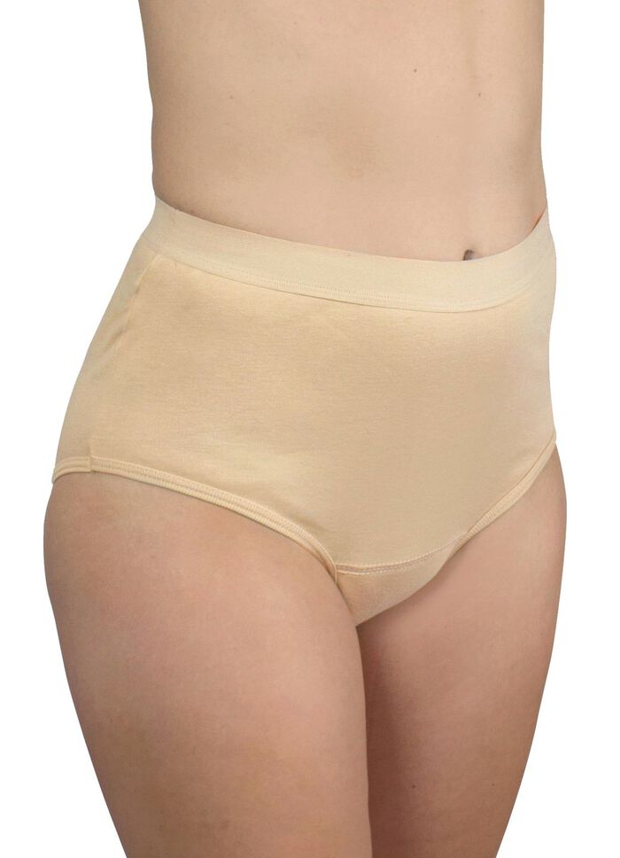 Hygi&euml;nische damesslip, hoge taille, van Hydas BEIGE