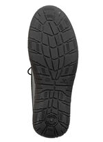 Veterlaarzen van gekleurd rundnappaleer ZWART