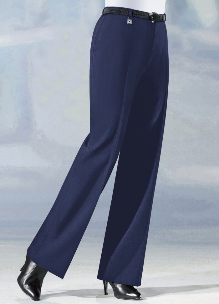 Broek in trendy Marlene-vorm in 6 kleuren MARINE