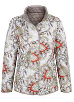 Omkeerbaar jack met grafisch doorgestikt patroon 