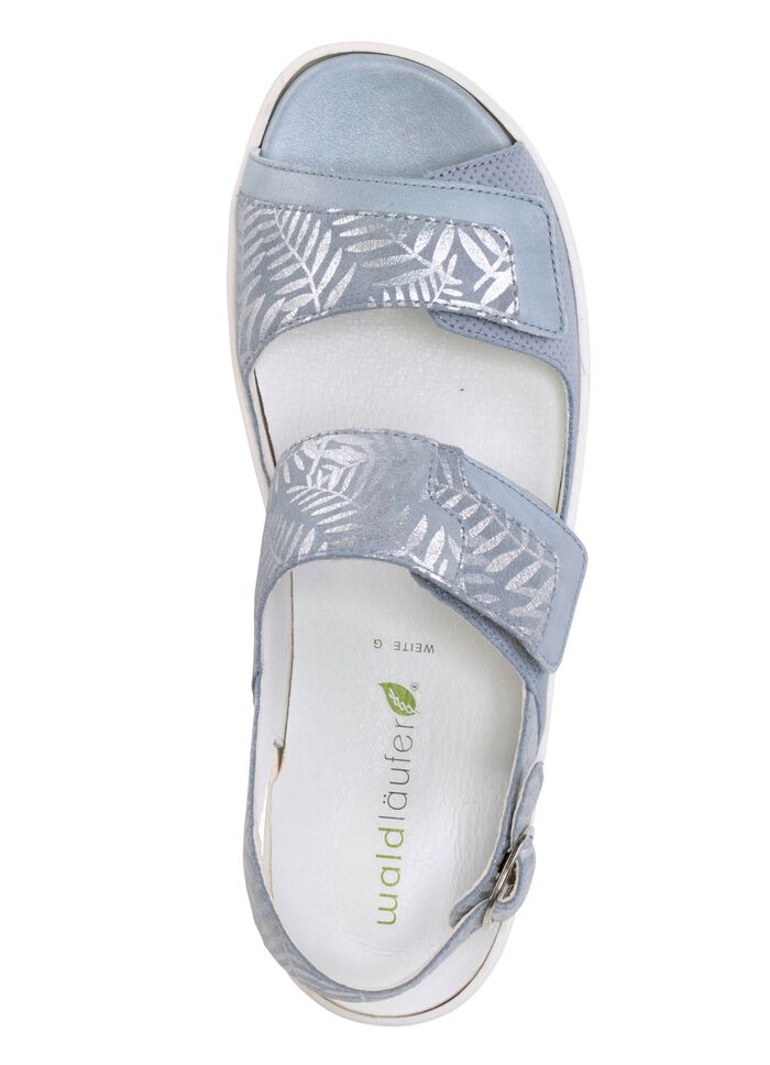 Ranger-sandaal van nappa- en nubuckleer 