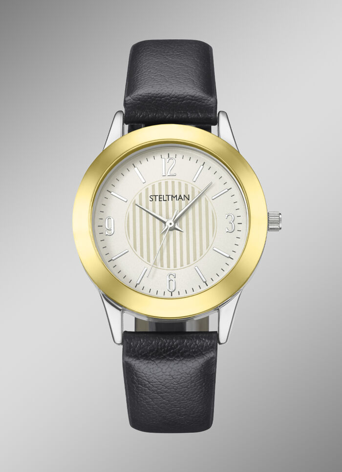 Quartz dameshorloge met 3 verwisselbare bezels 