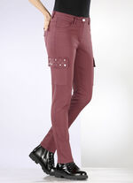 Cargobroek met 5 zakken ROESTROOD